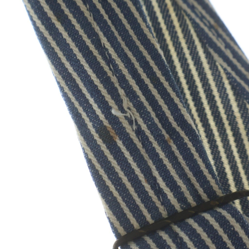 OSHKOSH(オシュコシュ) 60-70S VINTAGE HICKORY STRIPE OVERALL ヴィンテージ ボタン裏刻印15 ヒッコリー ストライプ オーバーオール ホワイト/ネイビー -