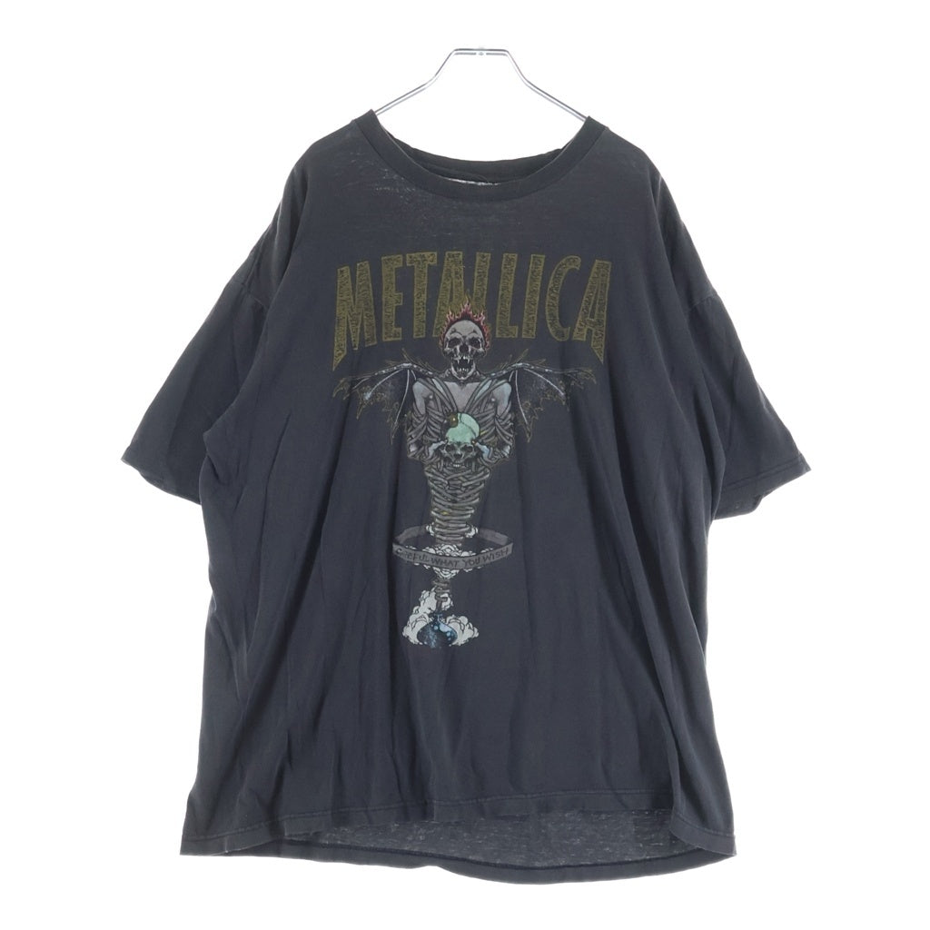 VINTAGE(ヴィンテージ) 90S METALLICA PUSHEAD KING NOTHING メタリカ バンド 半袖Tシャツ カットソー ブラック -