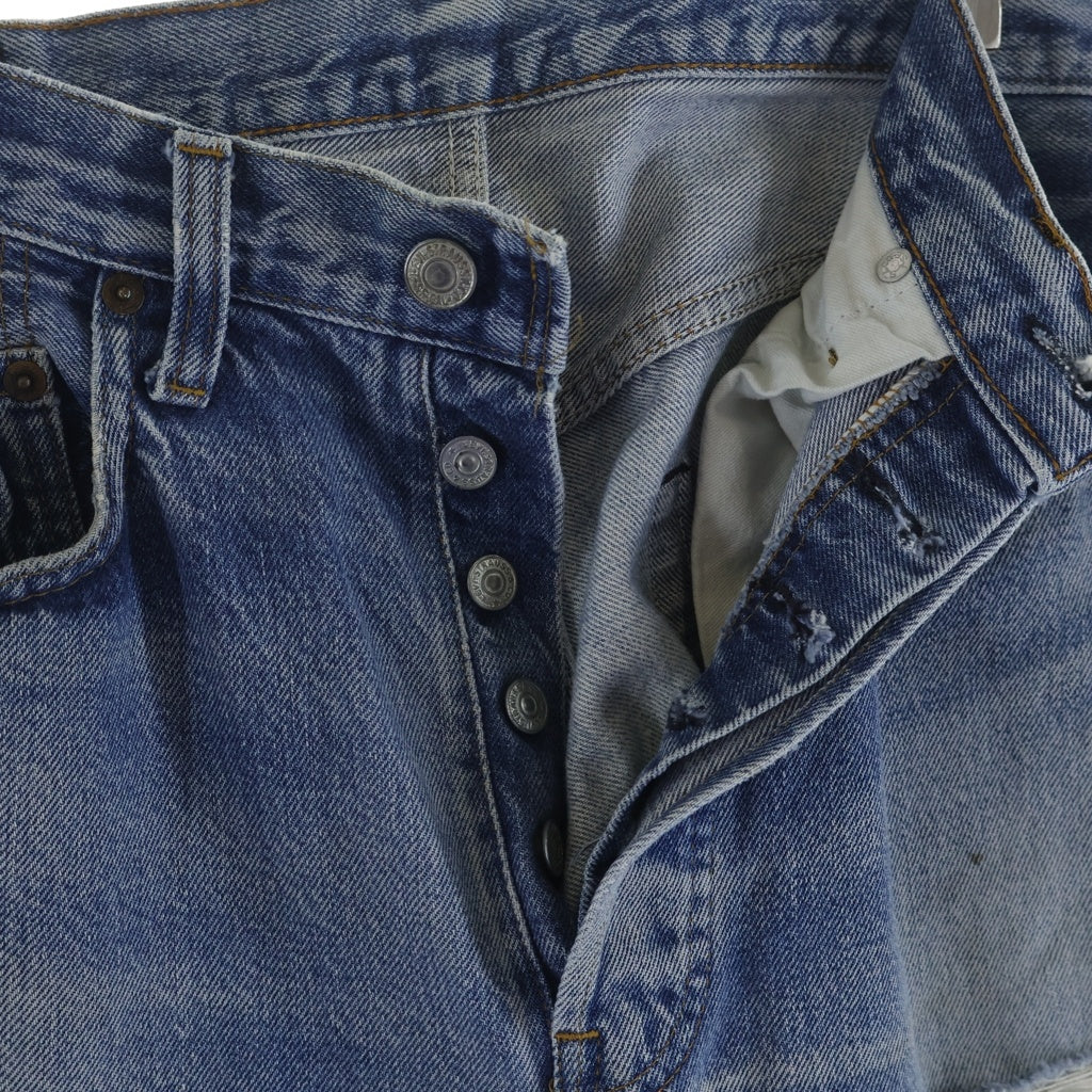 Levi's(リーバイス) 80-90S 501 赤耳 ボタン裏524 並行ステッチ スモールe デニムパンツ インディゴ -