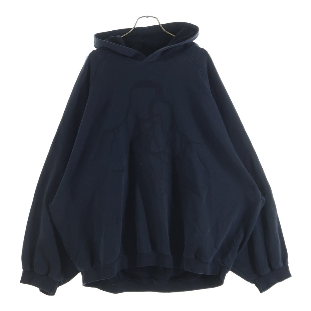 RAF SIMONS(ラフシモンズ) 02AW ARCHIVE Virginia Creeper期 Creeper Roots Hoodie アーカイブ ヴァージニアクリーパー期 オーバーサイズ プルオーバー スウェットパーカー ダークグレー -