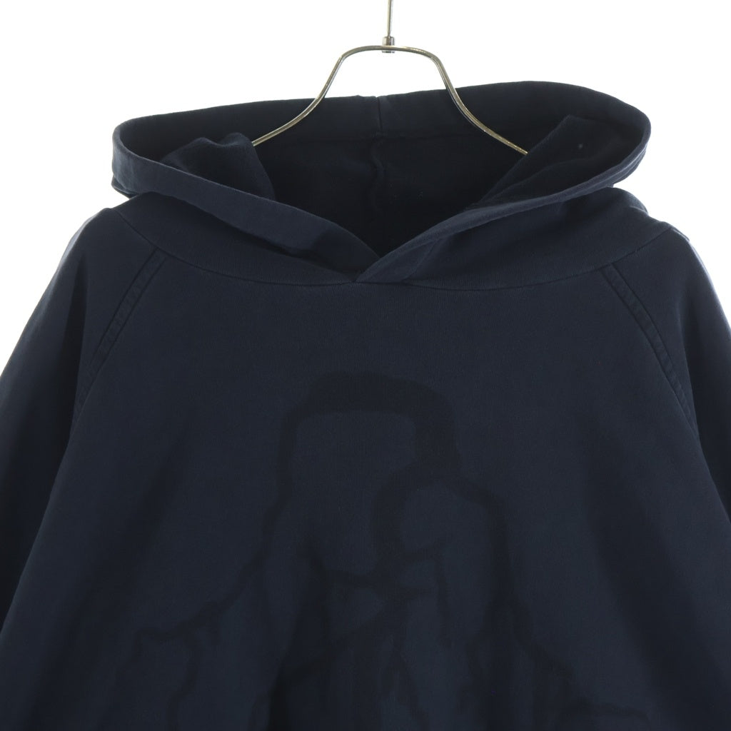 RAF SIMONS(ラフシモンズ) 02AW ARCHIVE Virginia Creeper期 Creeper Roots Hoodie アーカイブ ヴァージニアクリーパー期 オーバーサイズ プルオーバー スウェットパーカー ダークグレー -