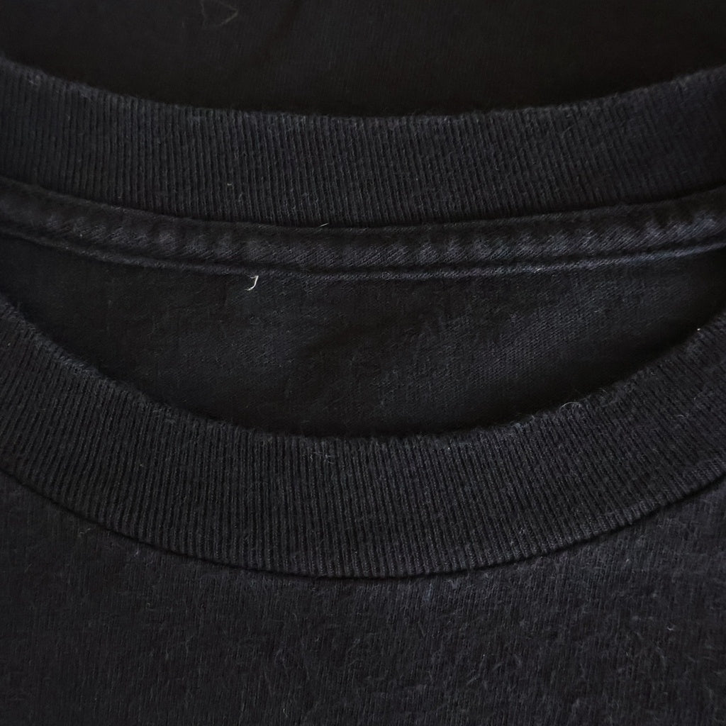 NO BRAND(ノーブランド) 10S 進撃のEVA GRAPHIC TEE アニメ グラフィック 片面プリント半袖カットソーTシャツ ブラック -