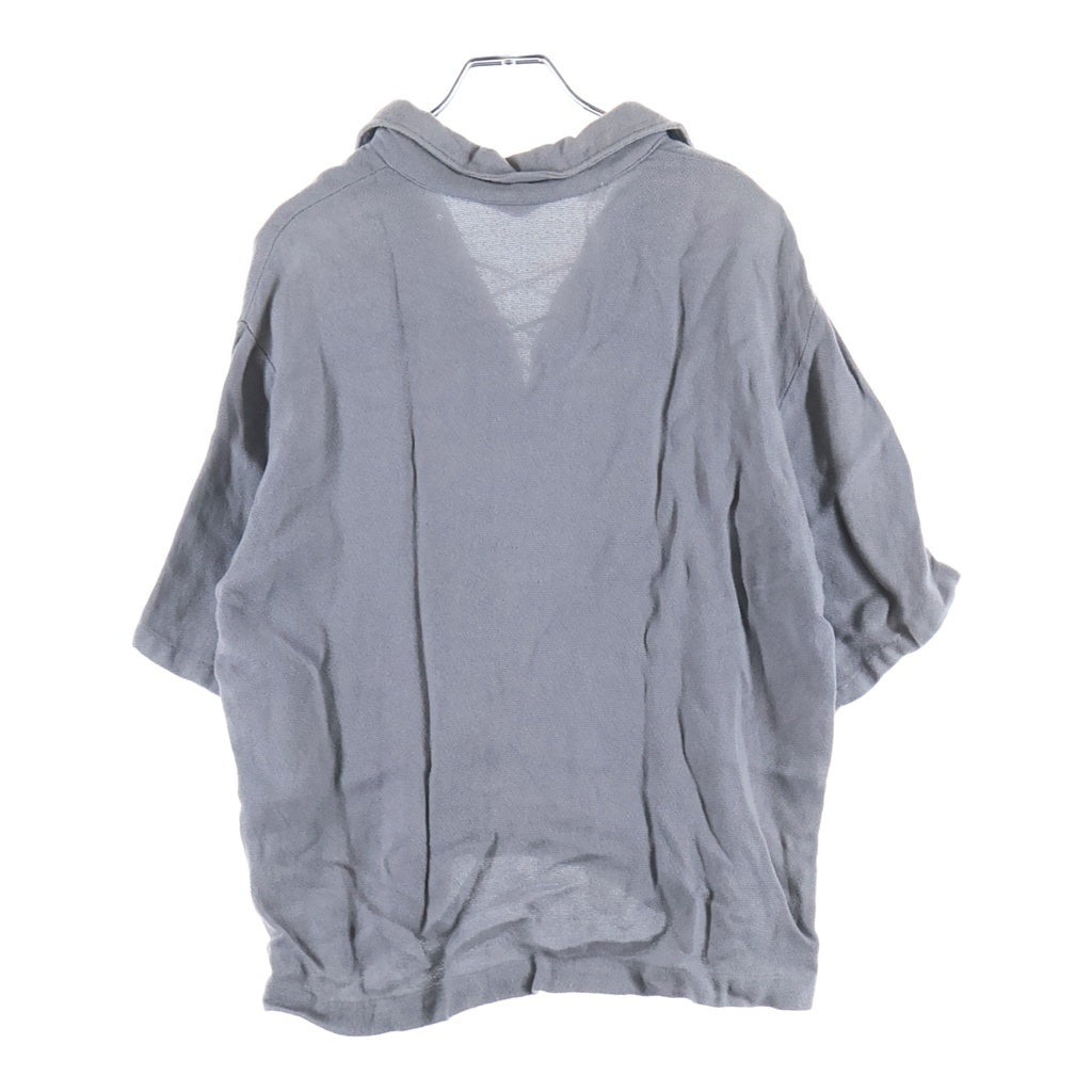 VINTAGE(ヴィンテージ) 60-70S SEARS (シアーズ) PREMIERE COLLECTION LACE UP SHIRT レースアップ 半袖シャツ グレー -