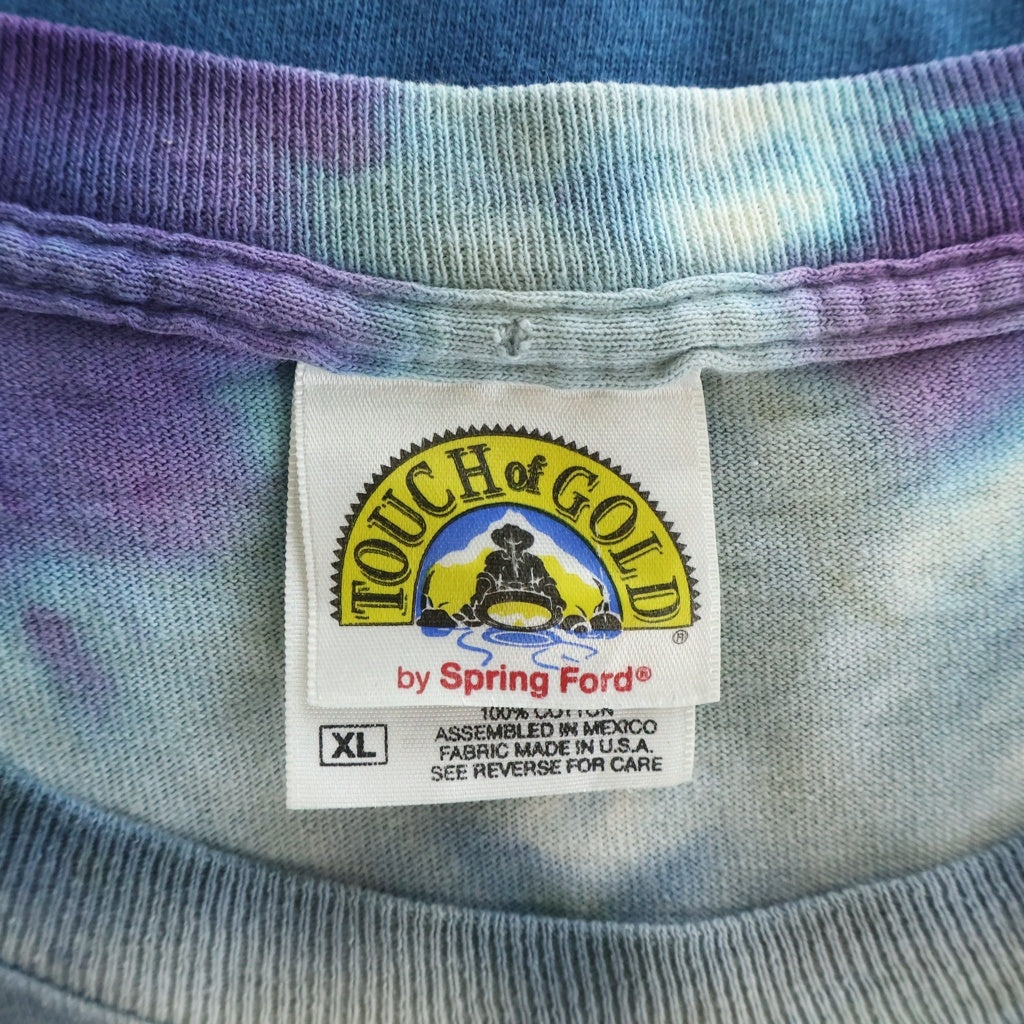 VINTAGE(ヴィンテージ) 90S HAVE A DEAD DAY SMILE TIE DYE TEE ハブ ア デッド デイ スマイル 片面プリント半袖カットソーTシャツ タイダイ ブルー/パープル/マルチカラー