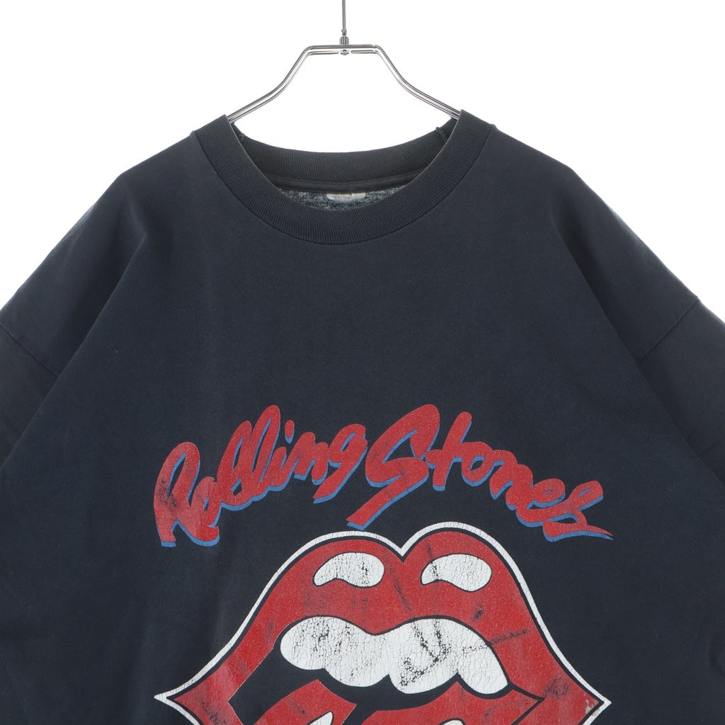 VINTAGE(ヴィンテージ) 90S THE ROLLING STONES LIP & TONGUE VOODOO LOUNGE WORLD TOUR 94 BOOTLEG TEE ローリングストーンズ ブート 両面プリント半袖カットソーTシャツ ブラック