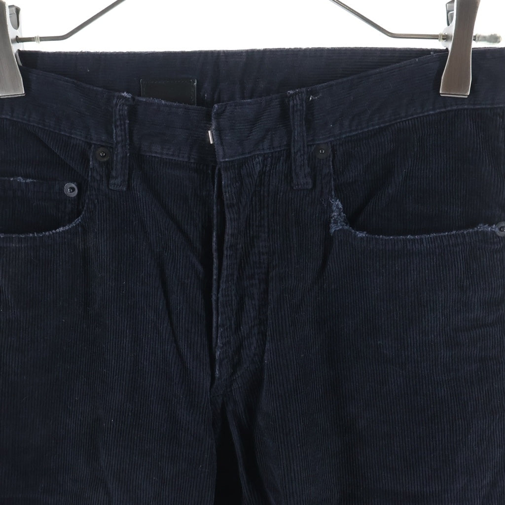 Dior HOMME(ディオールオム) 05AW STRAIGHT CORDUROY PANTS ストレート コーデュロイ パンツ ブラック