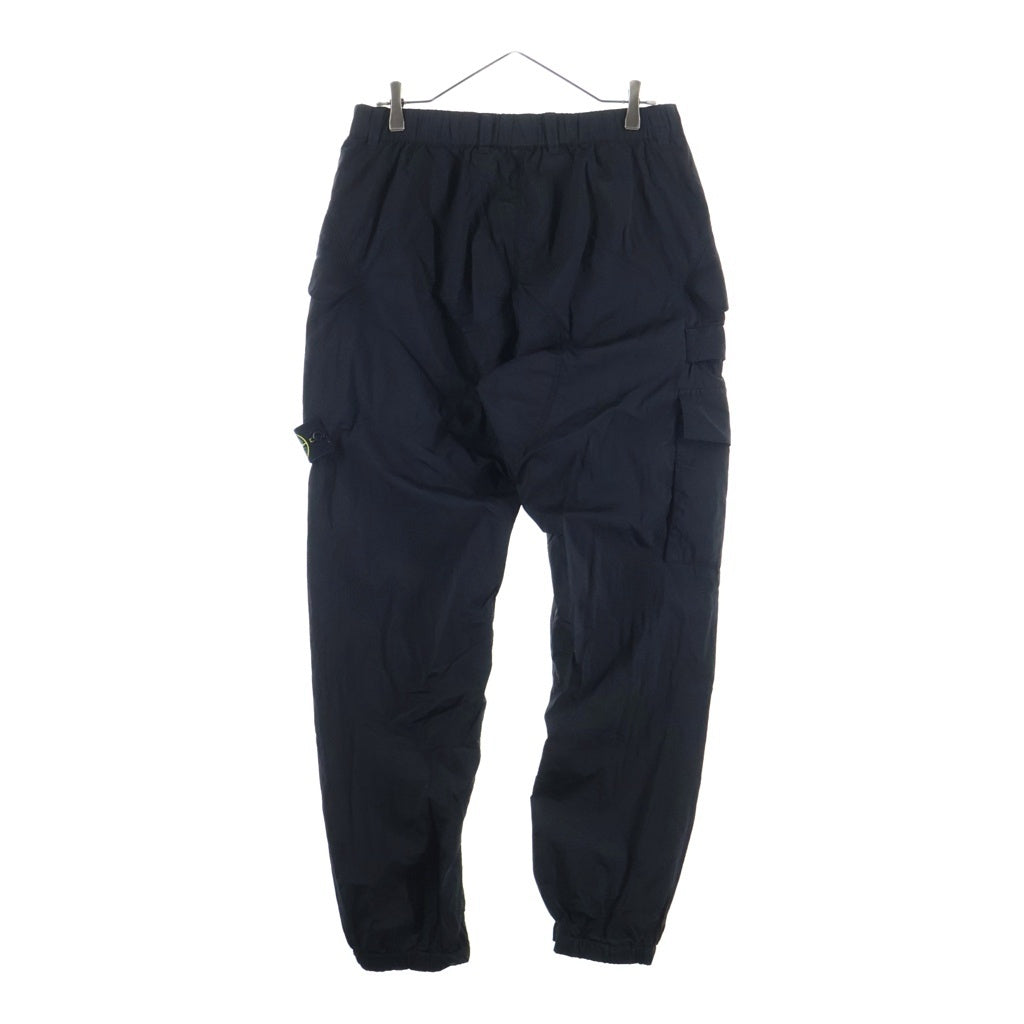 STONE ISLAND(ストーンアイランド) 22AW CENTER ZIP CARGO PANTS NYLON METAL 771531619 ナイロンメタル センタージップ ナイロンカーゴパンツ ブラック