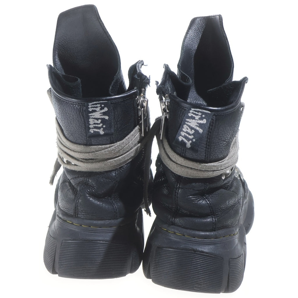 Rick Owens(リックオウエンス) ×Dr.Martens 1460 DMXL JUMBO LACE BOOT ドクターマーチン ジャンボレース ハイカットレザーブーツ ブラック 31755001 DM01D7809