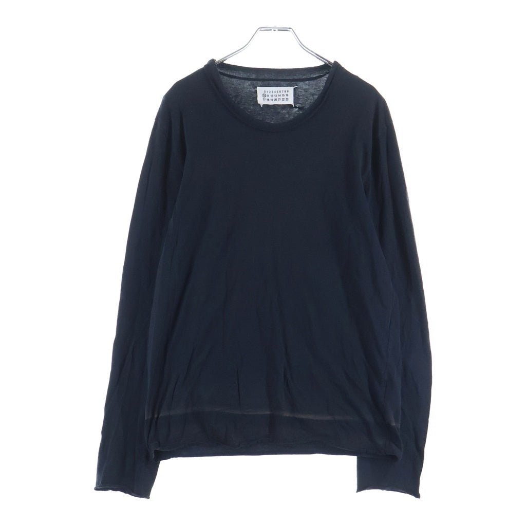Maison Margiela(メゾンマルジェラ) 11AW COTTON L/S TEE 長袖Tシャツ カットソー ブラック 02PR/2011/3596