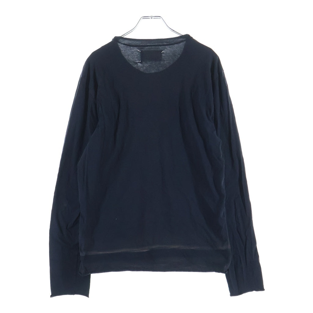 Maison Margiela(メゾンマルジェラ) 11AW COTTON L/S TEE 長袖Tシャツ カットソー ブラック 02PR/2011/3596