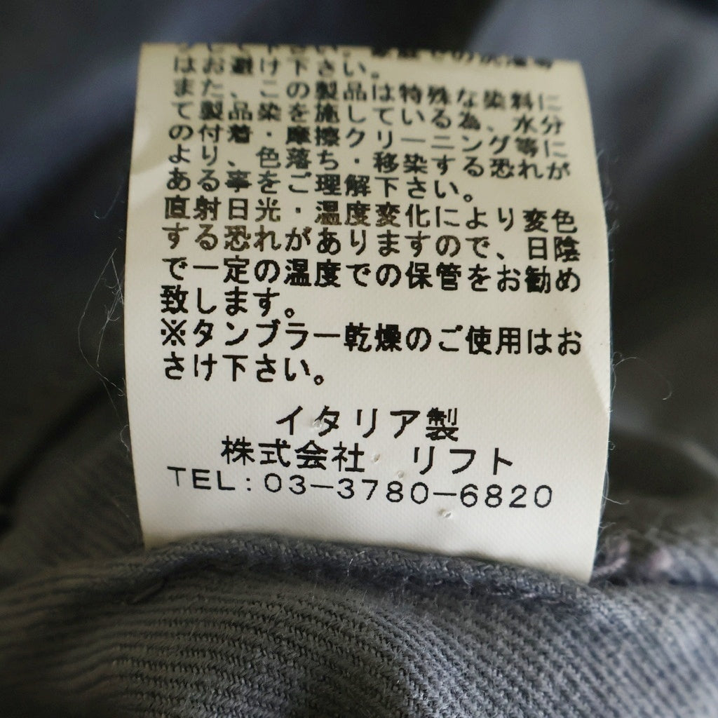 GIORGIO BRATO(ジョルジオブラット) 00S SINGLE LEATHER RAIDERS JAKET シングルライダースレザージャケット ブルー -
