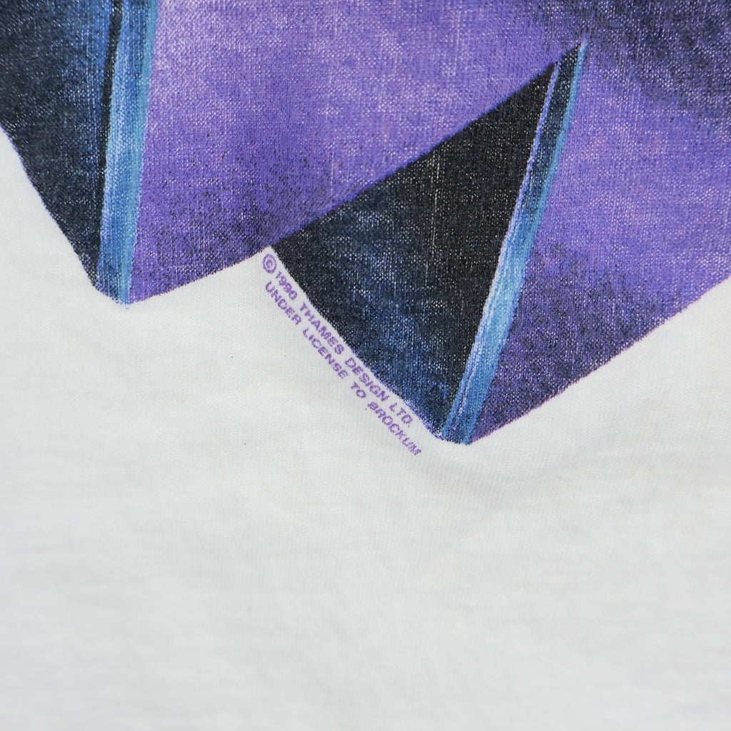 VINTAGE(ヴィンテージ) 90S DEEP PURPLE LOGO PRINT TEE ディープパープル 半袖カットソーTシャツ ホワイト