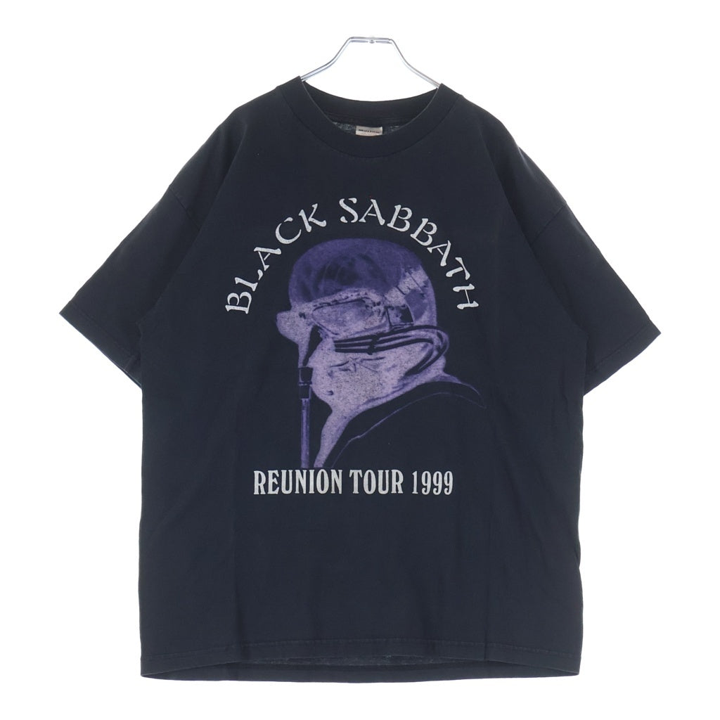 VINTAGE(ヴィンテージ) 90S BLACK SABBATH REUNION TOUR 1999 Tシャツ ブラックサバス バンド ツアー 両面プリント 半袖Tシャツ カットソー ブラック