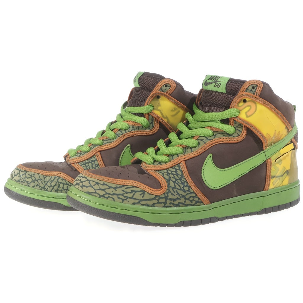 NIKE(ナイキ) SB DUNK HIGH DE LA SOUL ダンク ハイ デ ラ ソウル ブラウン/グリーン US10.5/28.5cm 305050-231-00