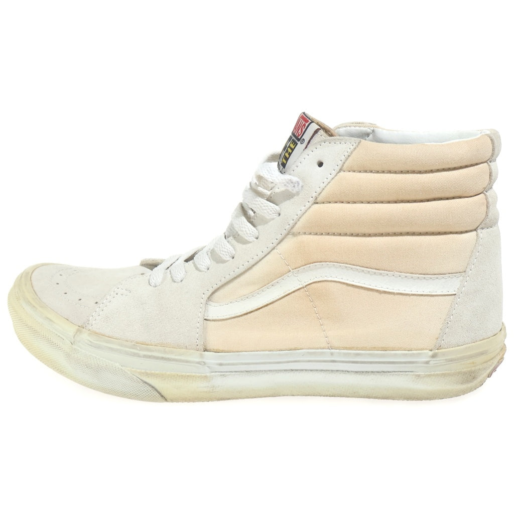 VANS(ヴァンズ) 90S VANS 旧ベロ SK8-HI SUEDE HIGH TOP SNEAKERS スエード ハイカット スニーカー ホワイト US10.5/28.5号 -