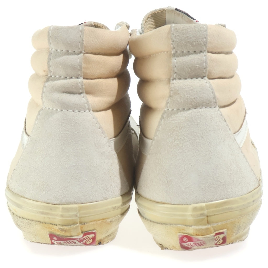VANS(ヴァンズ) 90S VANS 旧ベロ SK8-HI SUEDE HIGH TOP SNEAKERS スエード ハイカット スニーカー ホワイト US10.5/28.5号 -