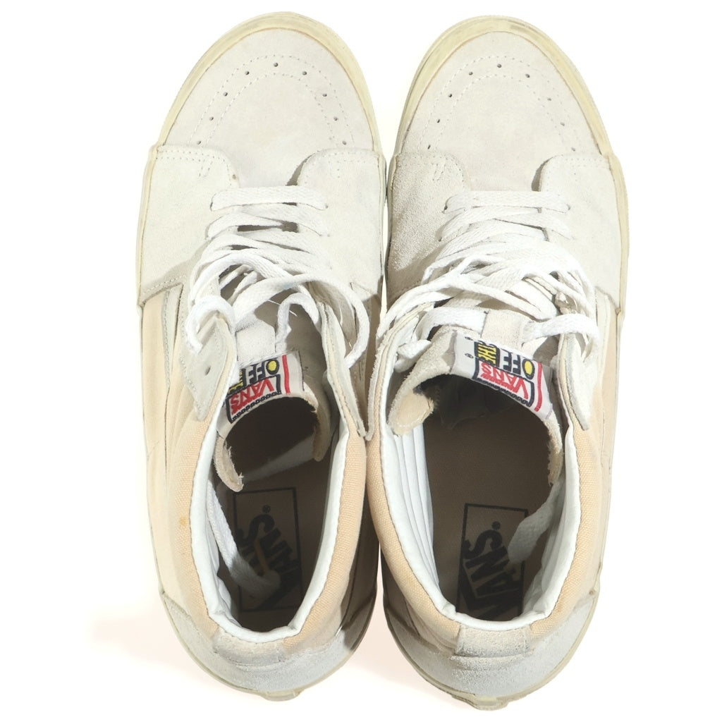 VANS(ヴァンズ) 90S VANS 旧ベロ SK8-HI SUEDE HIGH TOP SNEAKERS スエード ハイカット スニーカー ホワイト US10.5/28.5号 -
