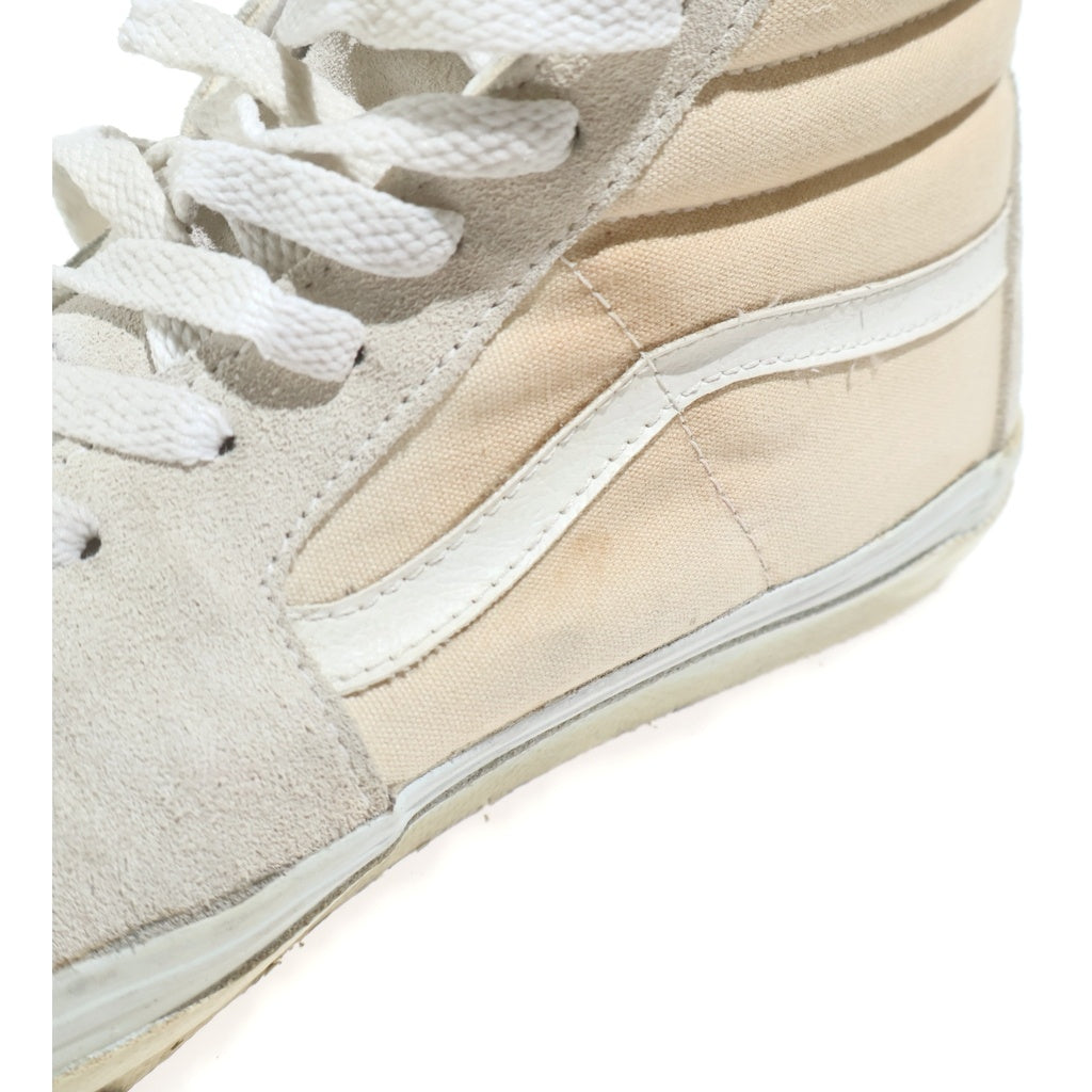 VANS(ヴァンズ) 90S VANS 旧ベロ SK8-HI SUEDE HIGH TOP SNEAKERS スエード ハイカット スニーカー ホワイト US10.5/28.5号 -