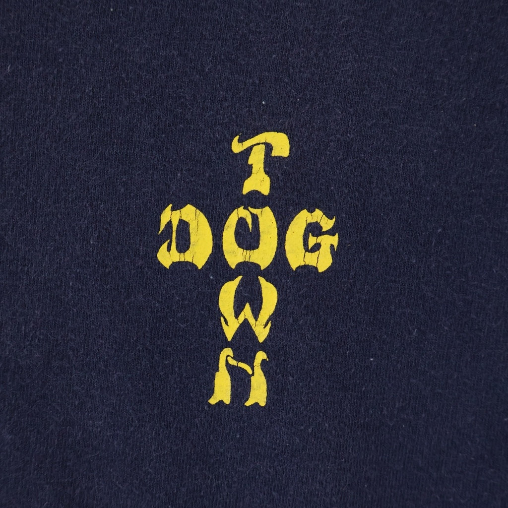 VINTAGE(ヴィンテージ) 90S DOG TOWN OLD SKATE TEE USA製 ドッグタウン 両面プリント 半袖Tシャツ カットソー ネイビー
