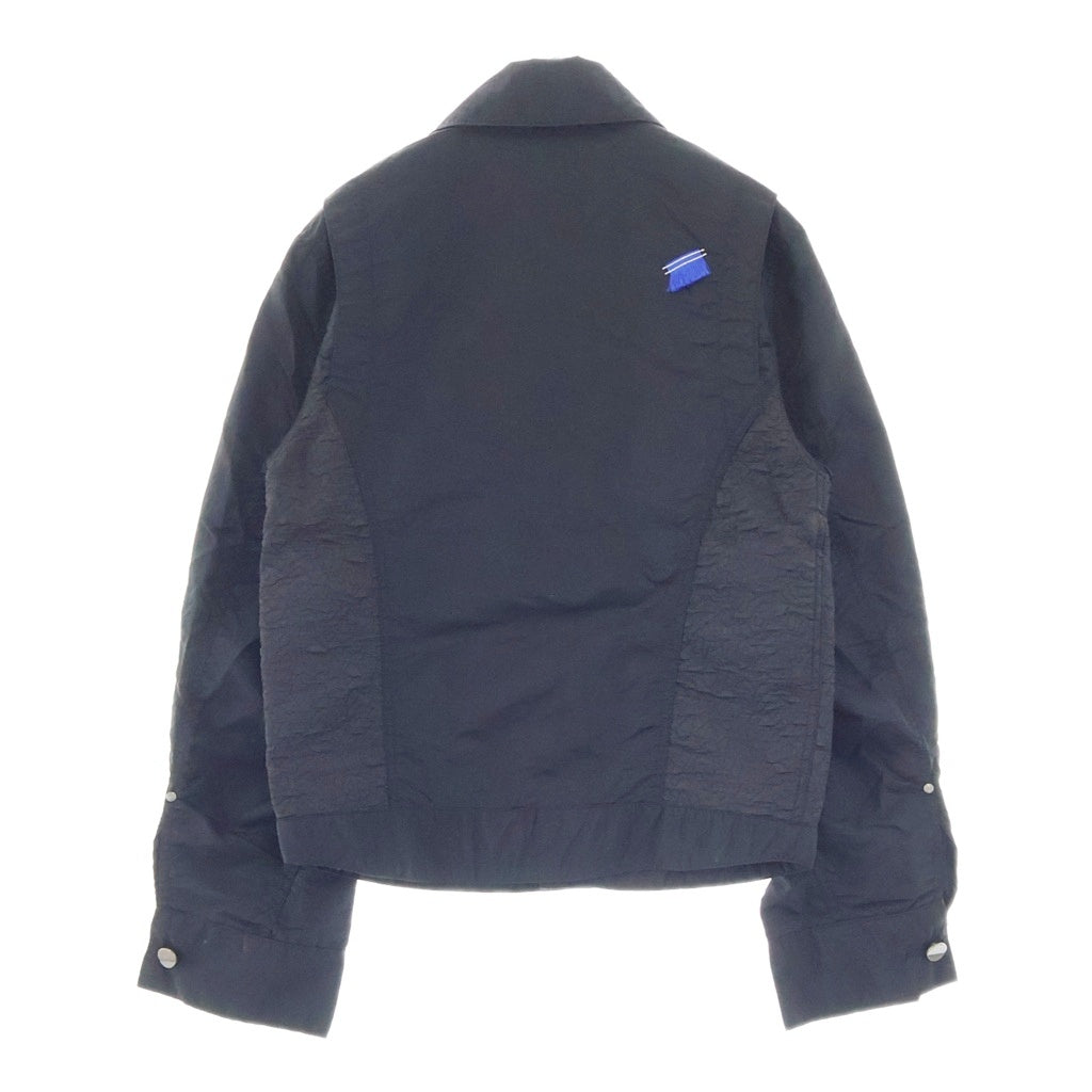 ADER ERROR(アーダーエラー) 3 MIX FABRIC JACKET 3ミックス ファブリック ジャケット ブラック BO01SSJK0104BK