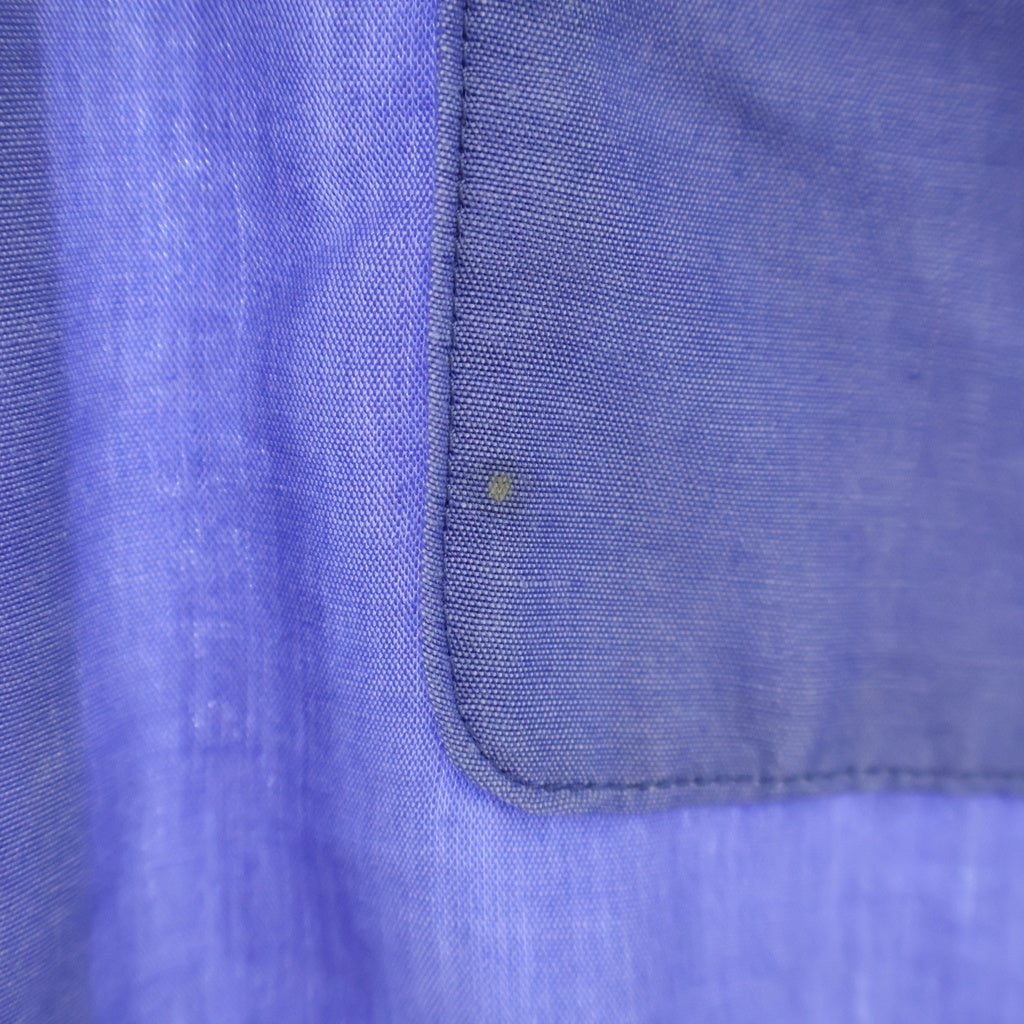 YOAK(ヨーク) OPEN COLLAR SHIRT オープンカラーシャツ ブルー YK23SS0478SH