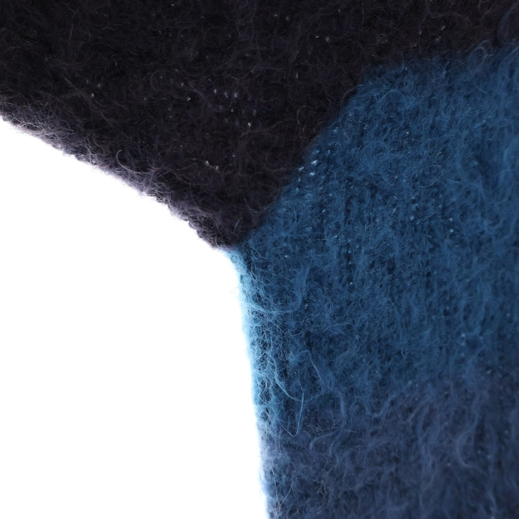 YOAK(ヨーク) MOHAIR BORDER CREWNECK SWEATER モヘア ボーダー クルーネック セーター マルチカラー YK23FW0572S