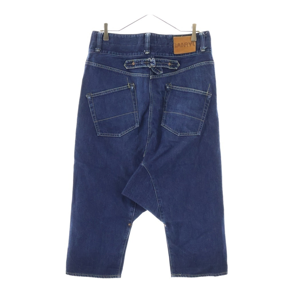 GANRYU(ガンリュウ) 13AW SAROUEL DENIM PANTS サルエルクロップドデニムパンツ インディゴ EL-P007