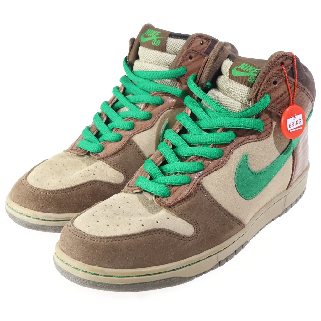 NIKE(ナイキ) SB DUNK HIGH PREMIUM Wood Deck ダンクハイプレミアム ウッド デッキ US10.5/28.5cm ベージュ/ブラウン 313171-231