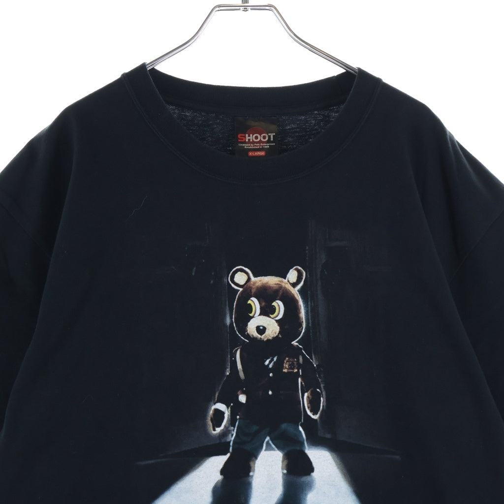 VINTAGE(ヴィンテージ) 00s KanyeWest Late Registration ドロップアウトベア プロモーション 半袖カットソーTシャツ ブラック