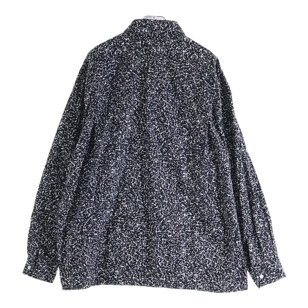 COOTIE(クーティー) 24SS allover printed broad l/s shirt 総柄 プリント 長袖 シャツ ホワイト/ブラック