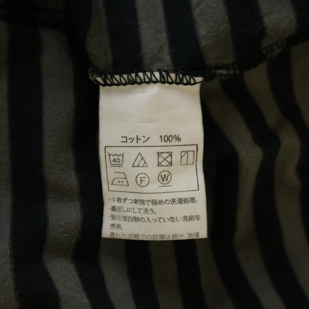 COOTIE(クーティー) COTTON BORDER L/S TEE コットン ボーダー 長袖カットソー グレー/ブラック