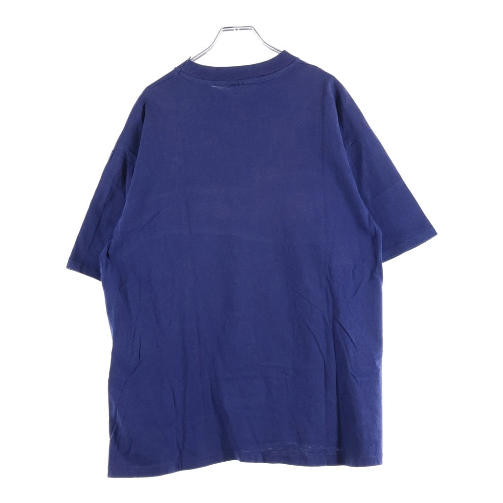 L.L.Bean(エルエルビーン) 80-90S VINTAGE LOGO TEE USA製 ヴィンテージ 筆記体ロゴ プリント 半袖Tシャツ カットソー ネイビー