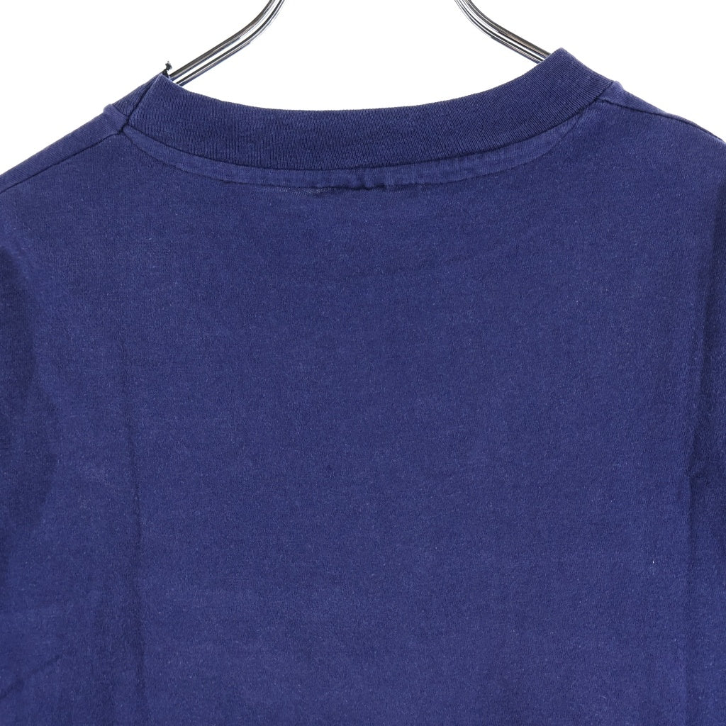 L.L.Bean(エルエルビーン) 80-90S VINTAGE LOGO TEE USA製 ヴィンテージ 筆記体ロゴ プリント 半袖Tシャツ カットソー ネイビー