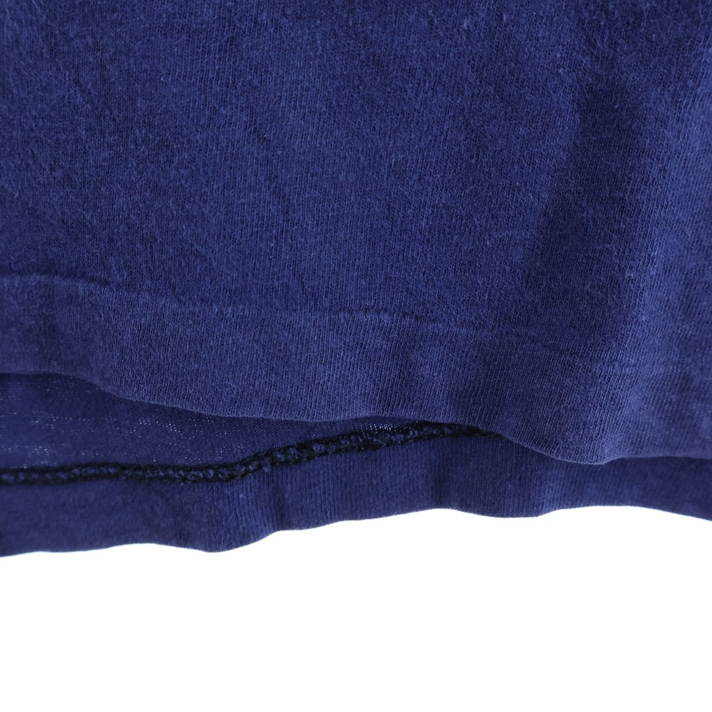 L.L.Bean(エルエルビーン) 80-90S VINTAGE LOGO TEE USA製 ヴィンテージ 筆記体ロゴ プリント 半袖Tシャツ カットソー ネイビー