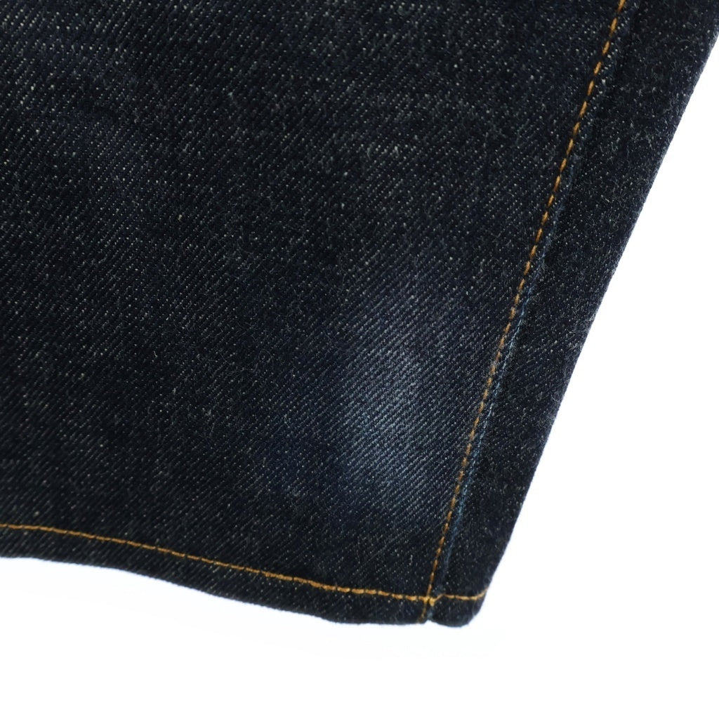 SUGARHILL(シュガーヒル) CLASSIC DENIM PANTS WIDE 月桂樹ボタン 革パッチ 股リベット バックルバック ボタンフライ デニムパンツ インディゴ CLASS002