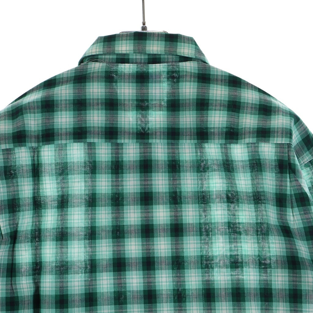 PENNEYS TOWNCRAFT(ぺニーズタウンクラフト) 60S DEADSTOCK COTTON CHESK L/S SHIRT TALL MEN デッドストック コットン チェック 長袖 シャツ グリーン/ホワイト/ブラック
