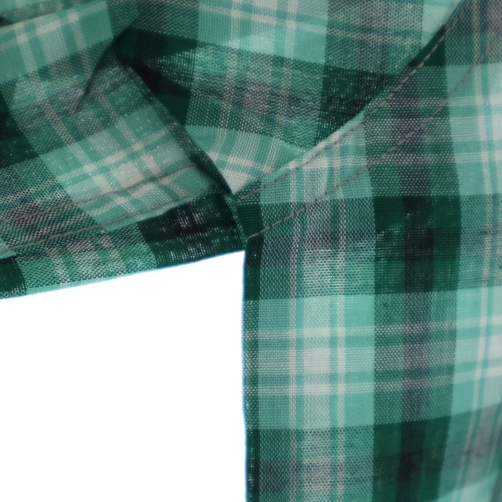PENNEYS TOWNCRAFT(ぺニーズタウンクラフト) 60S DEADSTOCK COTTON CHESK L/S SHIRT TALL MEN デッドストック コットン チェック 長袖 シャツ グリーン/ホワイト/ブラック
