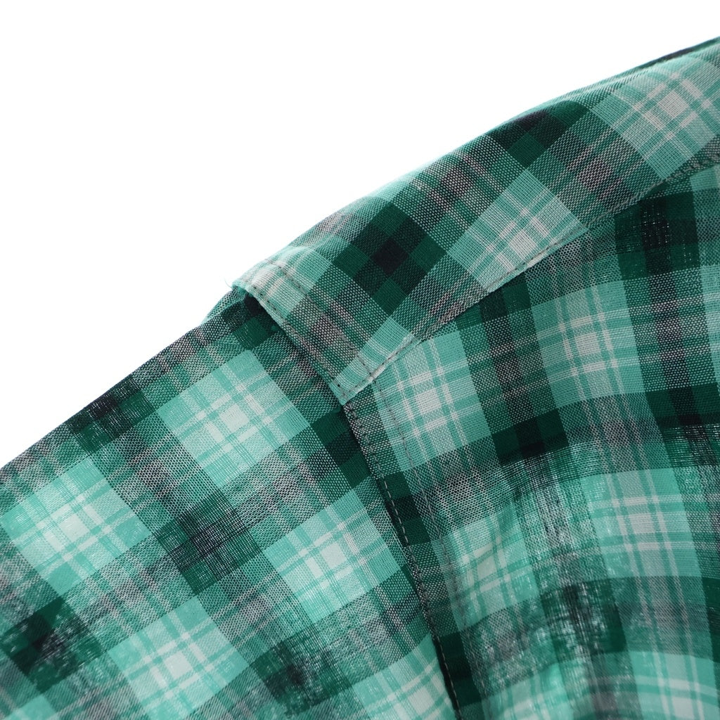 PENNEYS TOWNCRAFT(ぺニーズタウンクラフト) 60S DEADSTOCK COTTON CHESK L/S SHIRT TALL MEN デッドストック コットン チェック 長袖 シャツ グリーン/ホワイト/ブラック