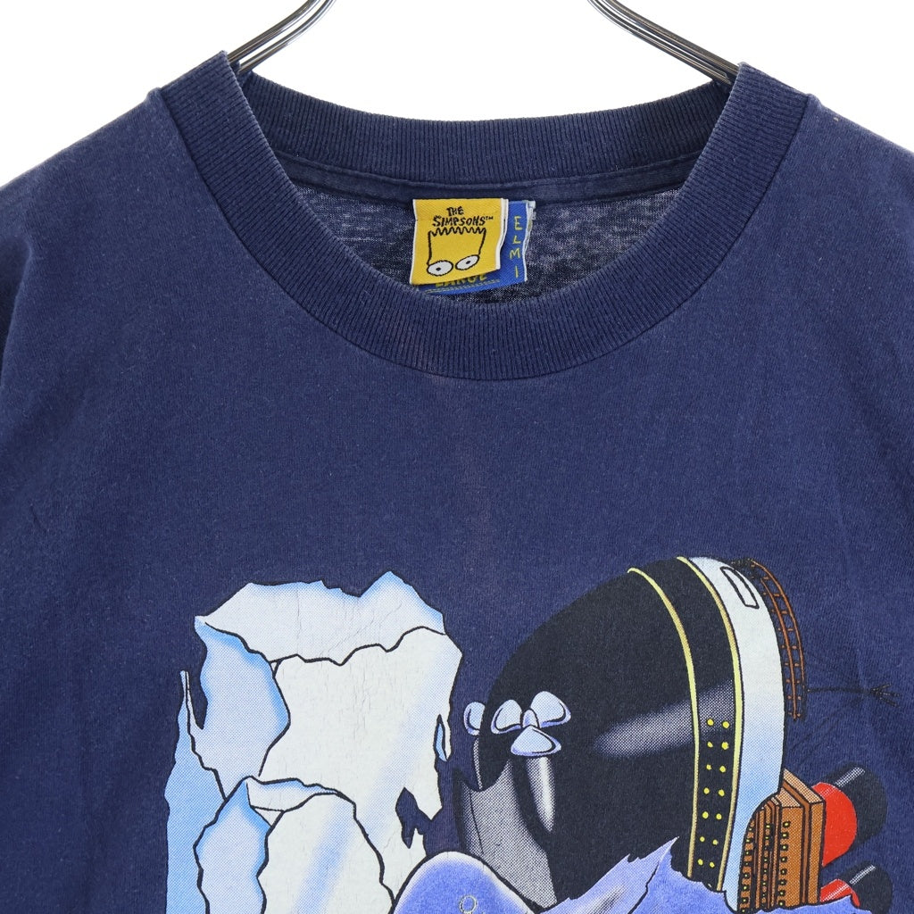 VINTAGE(ヴィンテージ) 90S THE SIMPSONS TITANIC TEE シンプソンズ タイタニック 片面プリント半袖カットソーTシャツ ネイビー