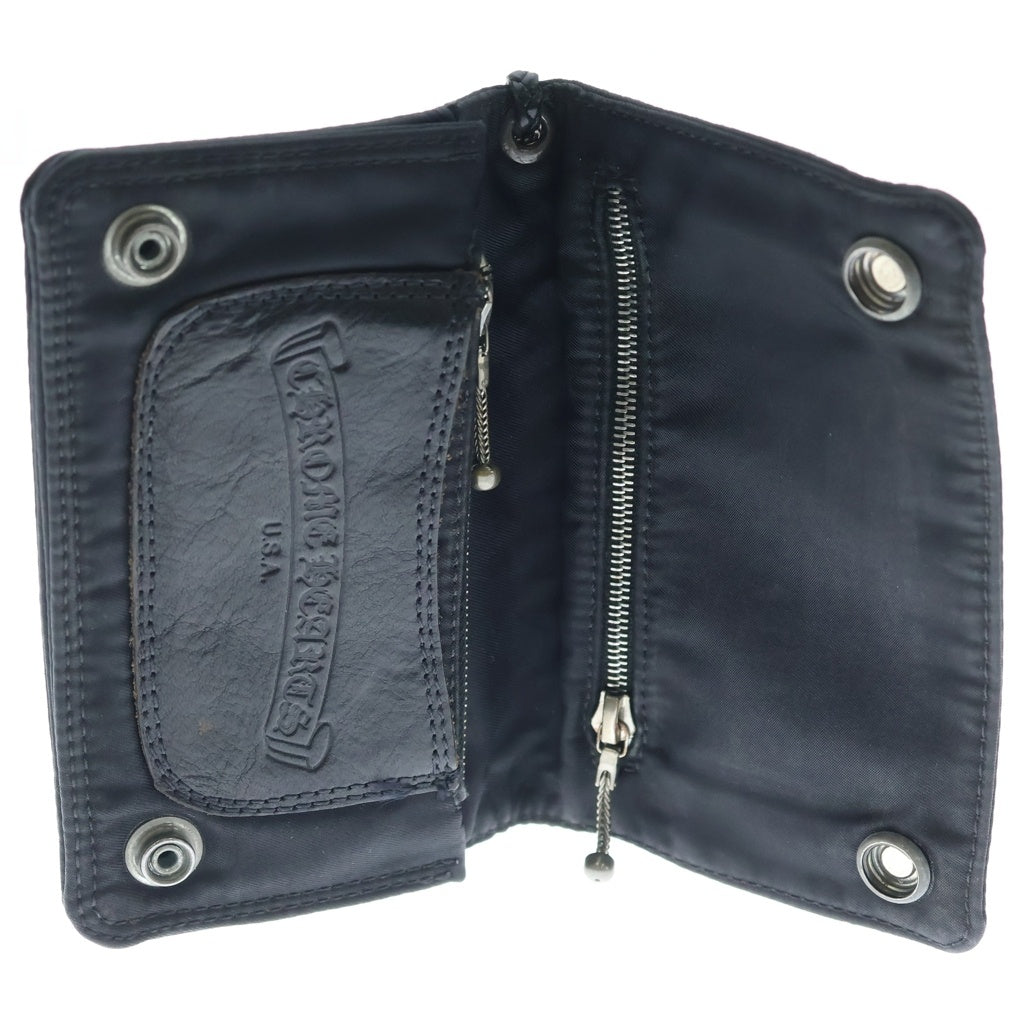 CHROME HEARTS(クロムハーツ) 2ZIP WALLET NYLON 2ジップ ウォレット 財布 ナイロン ブラック