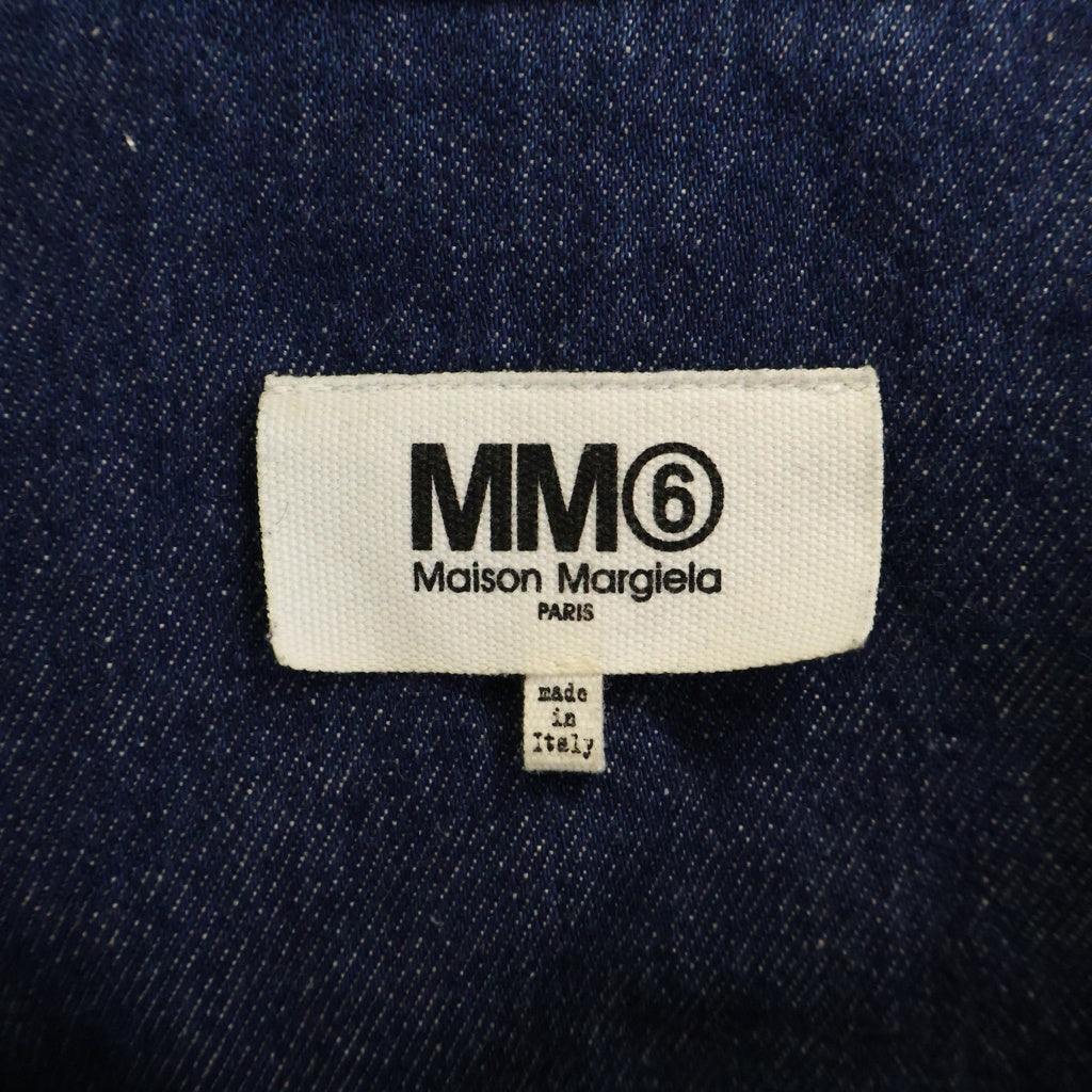MM6 Maison Margiela(エムエムシックスメゾンマルジェラ) OVER SIZE DENIM COAT W BOW ON THE BACK オーバーサイズウエスタンデニムコート インディゴ S52AM0046 S30460 レディース
