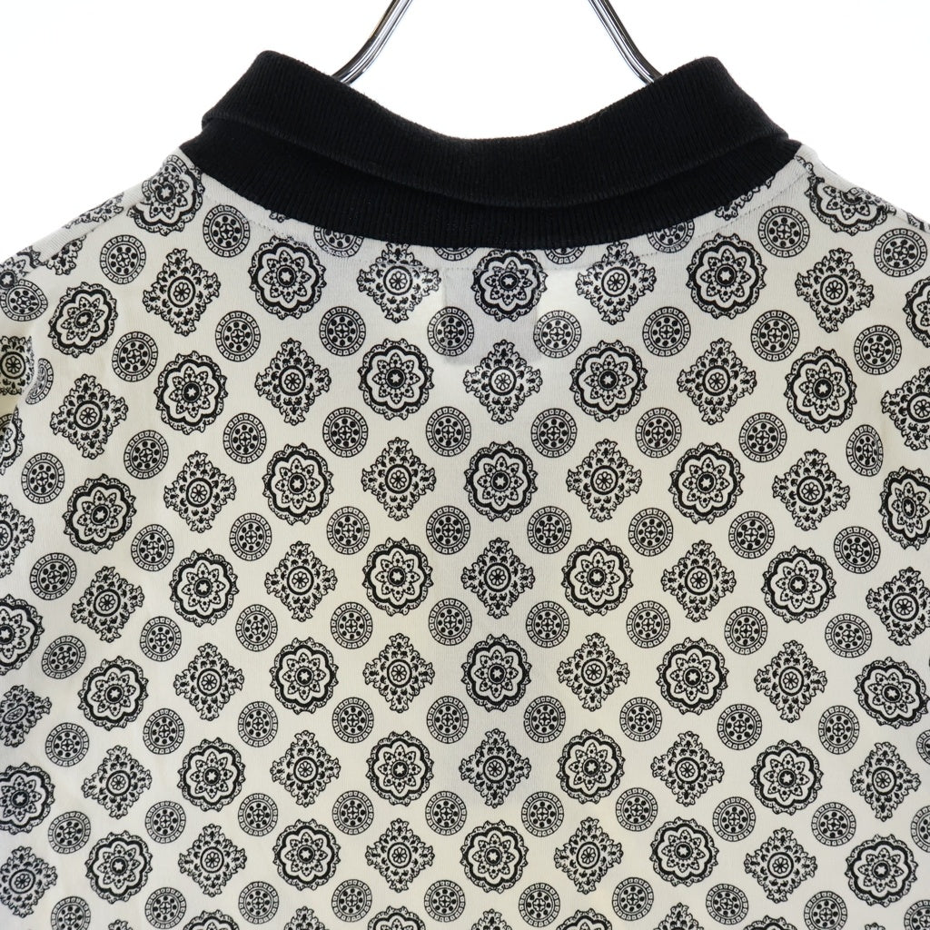GAP(ギャップ) 90-00S PAISLEY MEDALLION ペイズリー メダリオン 半袖 ポロシャツ ホワイト/ブラック