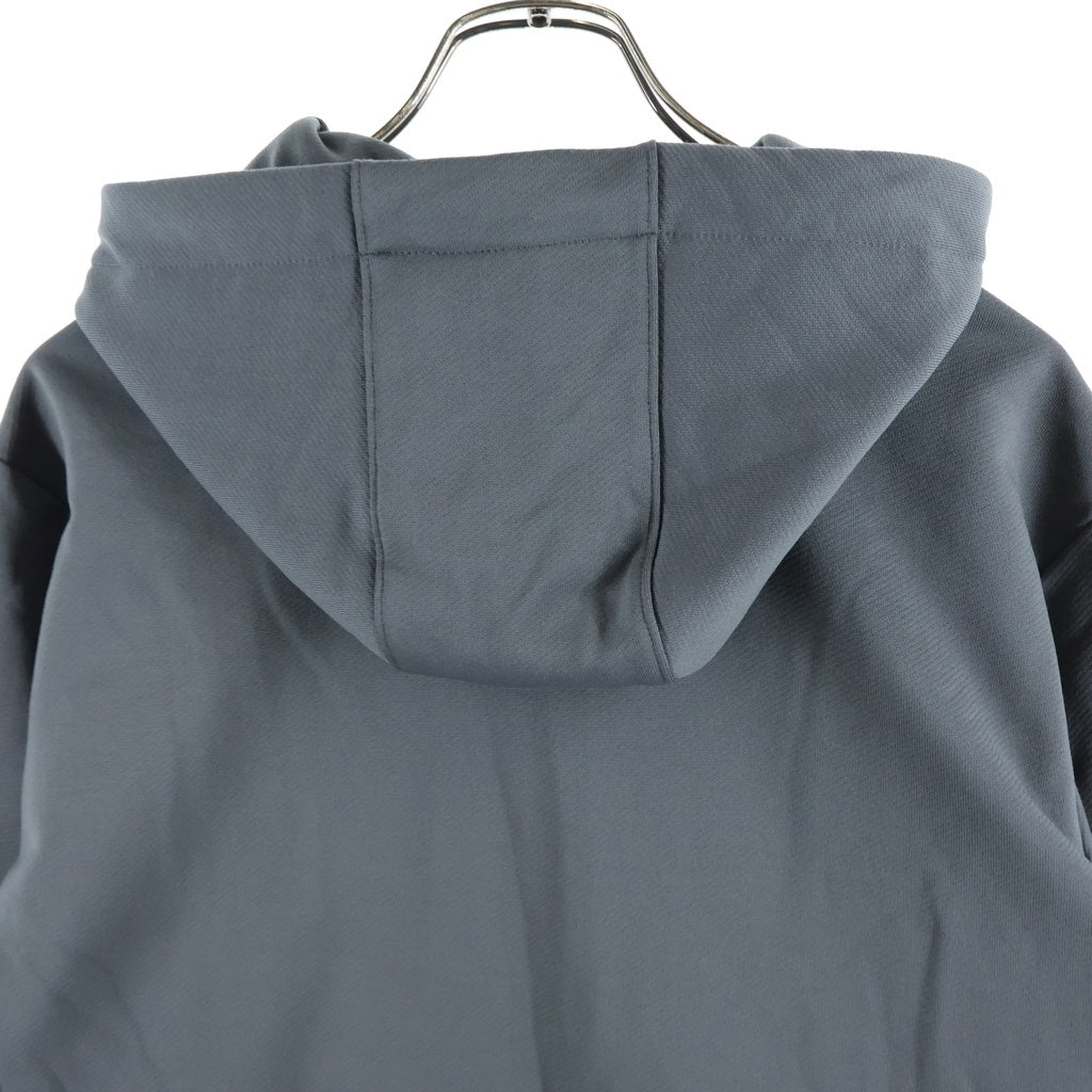 NO BRAND(ノーブランド) 1piu1uguale3 (ウノ ピゥ ウノ ウグァーレ トレ) NECK ZIP UP PARKA ジップアップ スウェット パーカー グレー MRB674