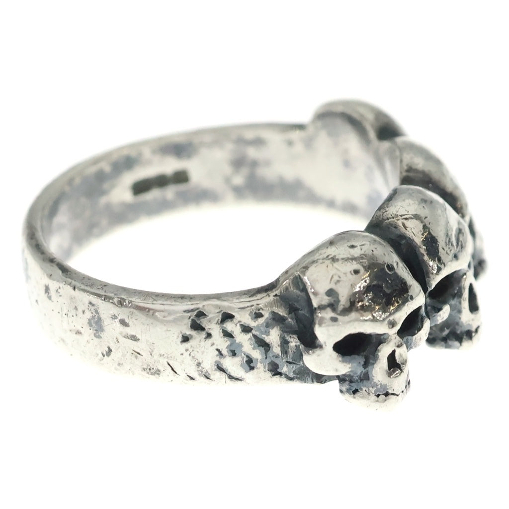 CRAZY PIG(クレイジーピッグ) 4 SKULL RING 4スカル リング シルバー