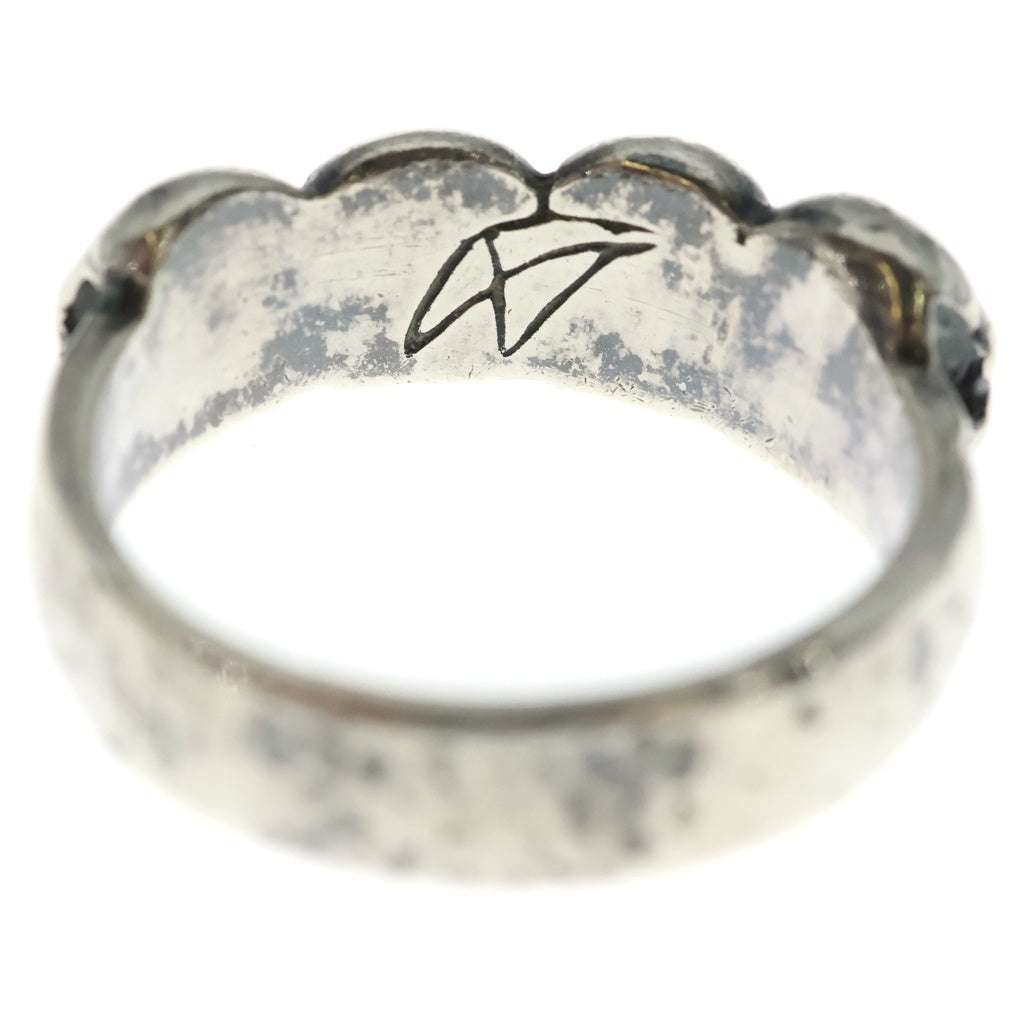 CRAZY PIG(クレイジーピッグ) 4 SKULL RING 4スカル リング シルバー