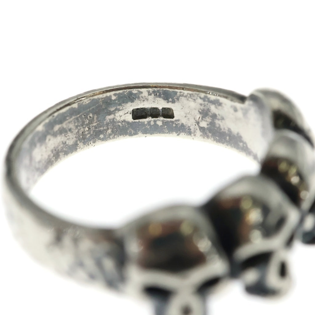 CRAZY PIG(クレイジーピッグ) 4 SKULL RING 4スカル リング シルバー