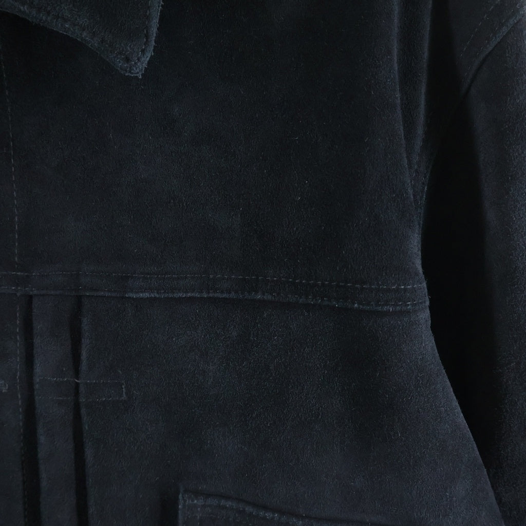 Levi's premium(リーバイスプレミアム) JOURNAL STANDARD(ジャーナルスタンダード)別注 1stMODEL TYPE1 Tバック 針刺しバックル カーフスエード トラッカージャケット ブラック PC9-005ZB-0000