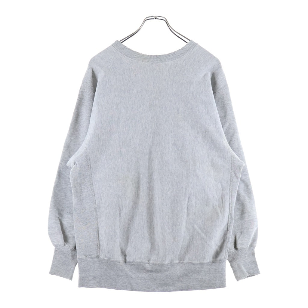 CHAMPION(チャンピオン) 70S VINTAGE REVERSEWEAVE PULLOVER SWEAT 単色タグ USA製 霜降り 完全目無し リバースウィーブ スウェット トレーナー グレー