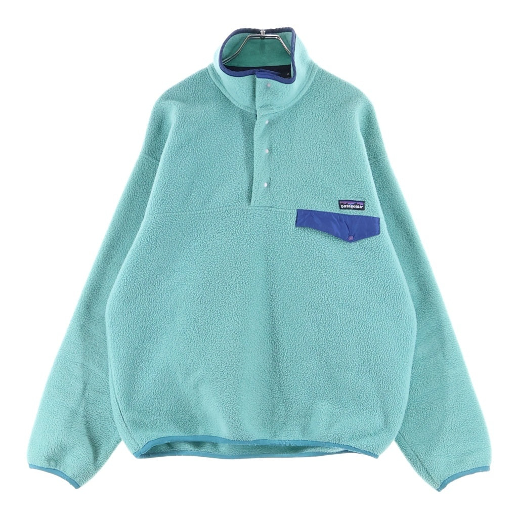 PATAGONIA(パタゴニア) 90S SNAP T FLEECE JACKET 93年製 USA製 スナップT フリースジャケット ライトブルー シーグリーン 25440