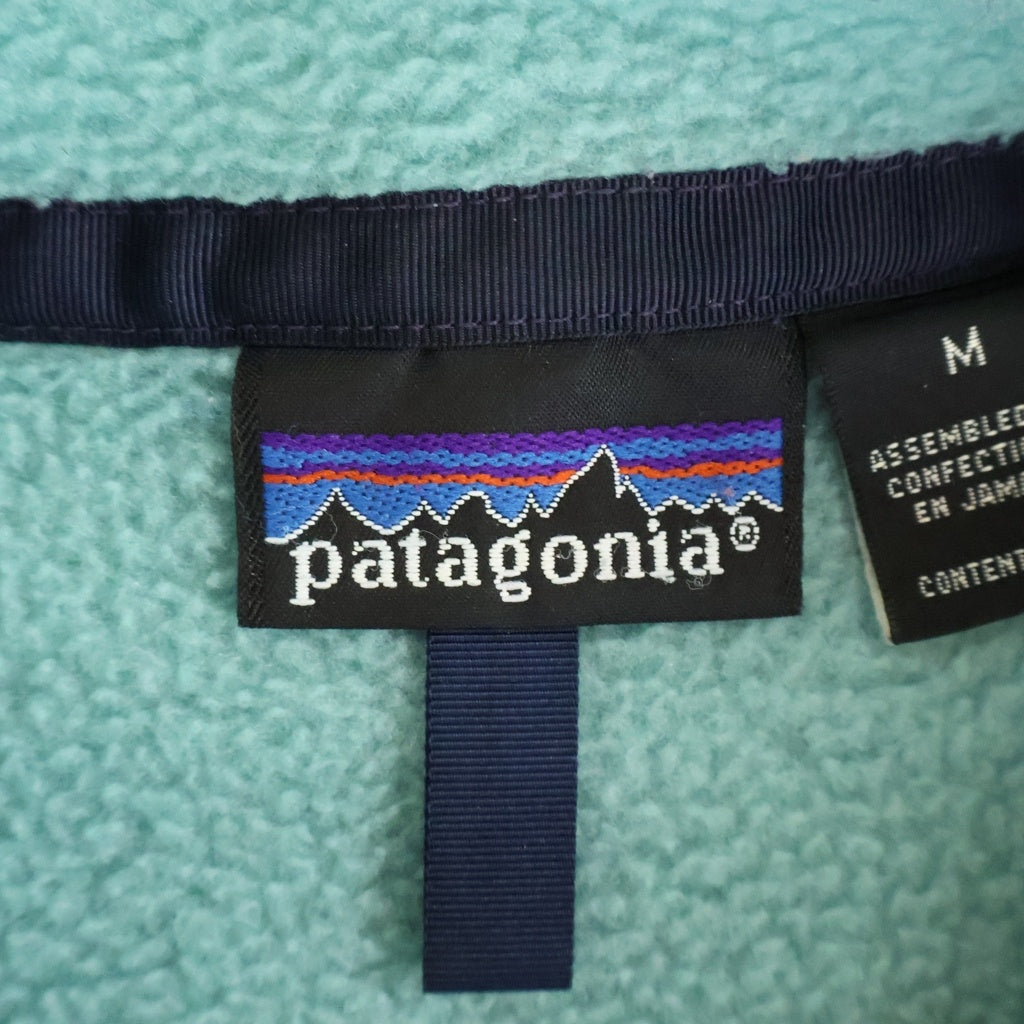 PATAGONIA(パタゴニア) 90S SNAP T FLEECE JACKET 93年製 USA製 スナップT フリースジャケット ライトブルー シーグリーン 25440